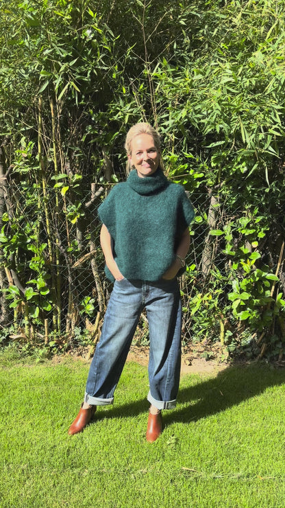 Harper knit Mohair green