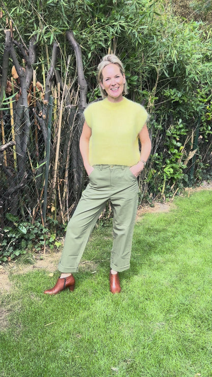 Alma straight pants kaki