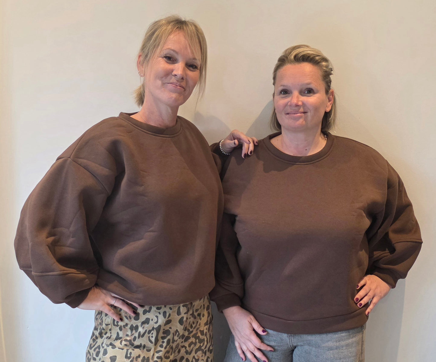 Dori sweater balloon sleeve chocolate